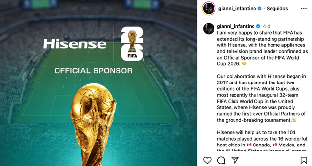 世界杯最重要的一块拼图,被海信填上了